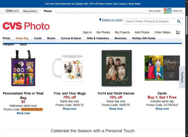 CVS Photo checkout page showing CVS Photo promo code box | Screenshot taken by SimplyCodes community member on Oct 12, 2025