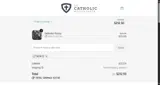 The Catholic Woodworker coupon verification screenshot