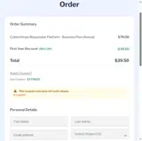 LABOR30 coupon verification screenshot