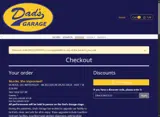 Dad's Garage coupon verification screenshot