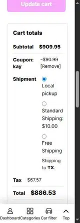 Kay coupon verification screenshot