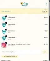 STOCKINGSTUFFER coupon verification screenshot