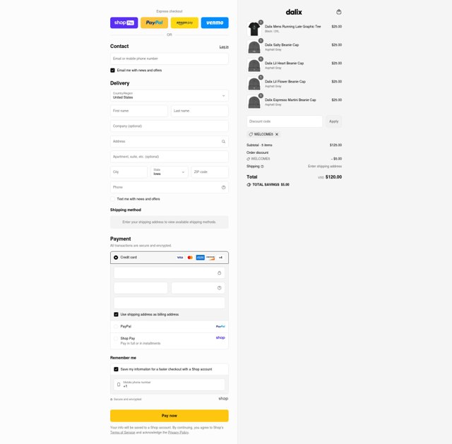 Dalix checkout page showing Dalix discount code box | Screenshot taken by SimplyCodes community member on Aug 24, 2025