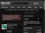 Dallas Stars Shop coupon verification screenshot