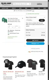 Dallas Stars Shop coupon verification screenshot