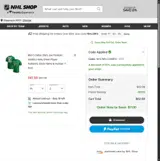 Dallas Stars Shop coupon verification screenshot