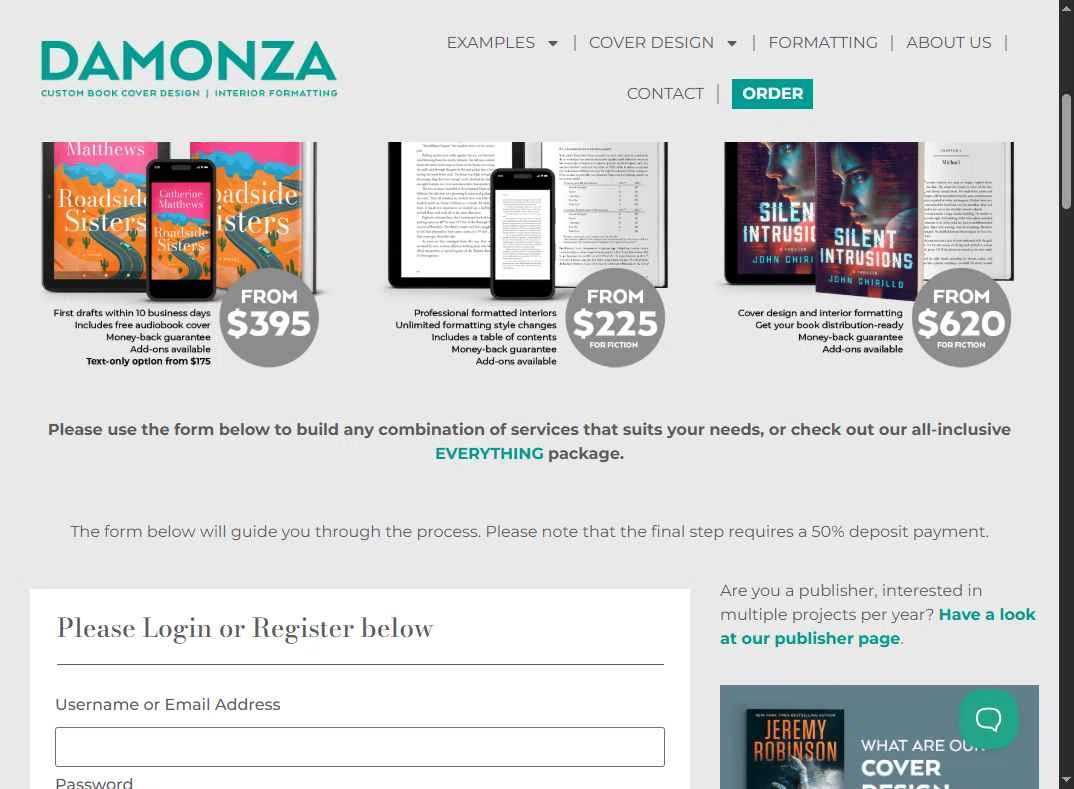 Damonza checkout page showing Damonza coupon code box | Screenshot taken by SimplyCodes community member on Dec 5, 2025
