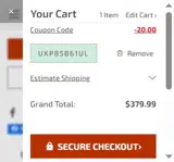 Dance's Sporting Goods coupon verification screenshot