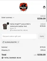 ALINAALINA27M coupon verification screenshot