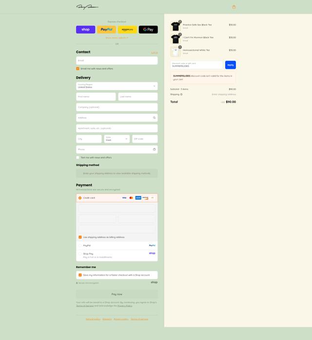Danny Duncan checkout page showing Danny Duncan discount code box | Screenshot taken by SimplyCodes community member on Sep 7, 2025