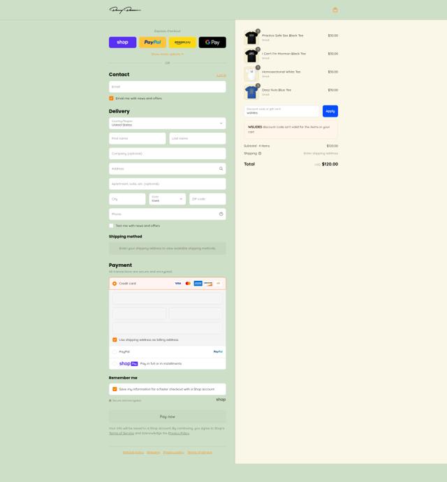 Danny Duncan checkout page showing Danny Duncan discount code box | Screenshot taken by SimplyCodes community member on Aug 13, 2025
