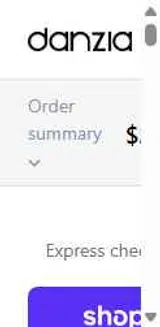 DANZIA10 coupon verification screenshot