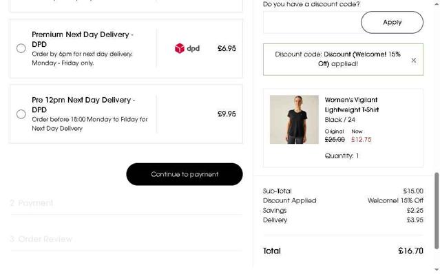 Dare2b checkout page showing Dare2b promo code box | Screenshot taken by SimplyCodes community member on Aug 27, 2025