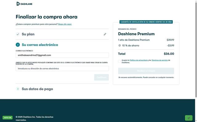 Dashlane checkout page showing Dashlane promo code box | Screenshot taken by SimplyCodes community member on Sep 9, 2025