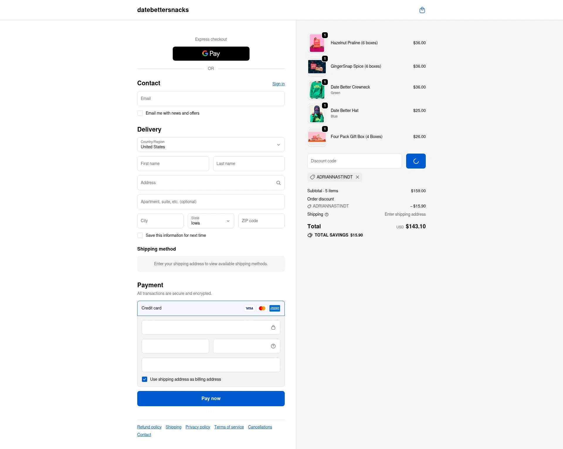 Date Better checkout page showing Date Better promo code box | Screenshot taken by SimplyCodes community member on Jan 4, 2026