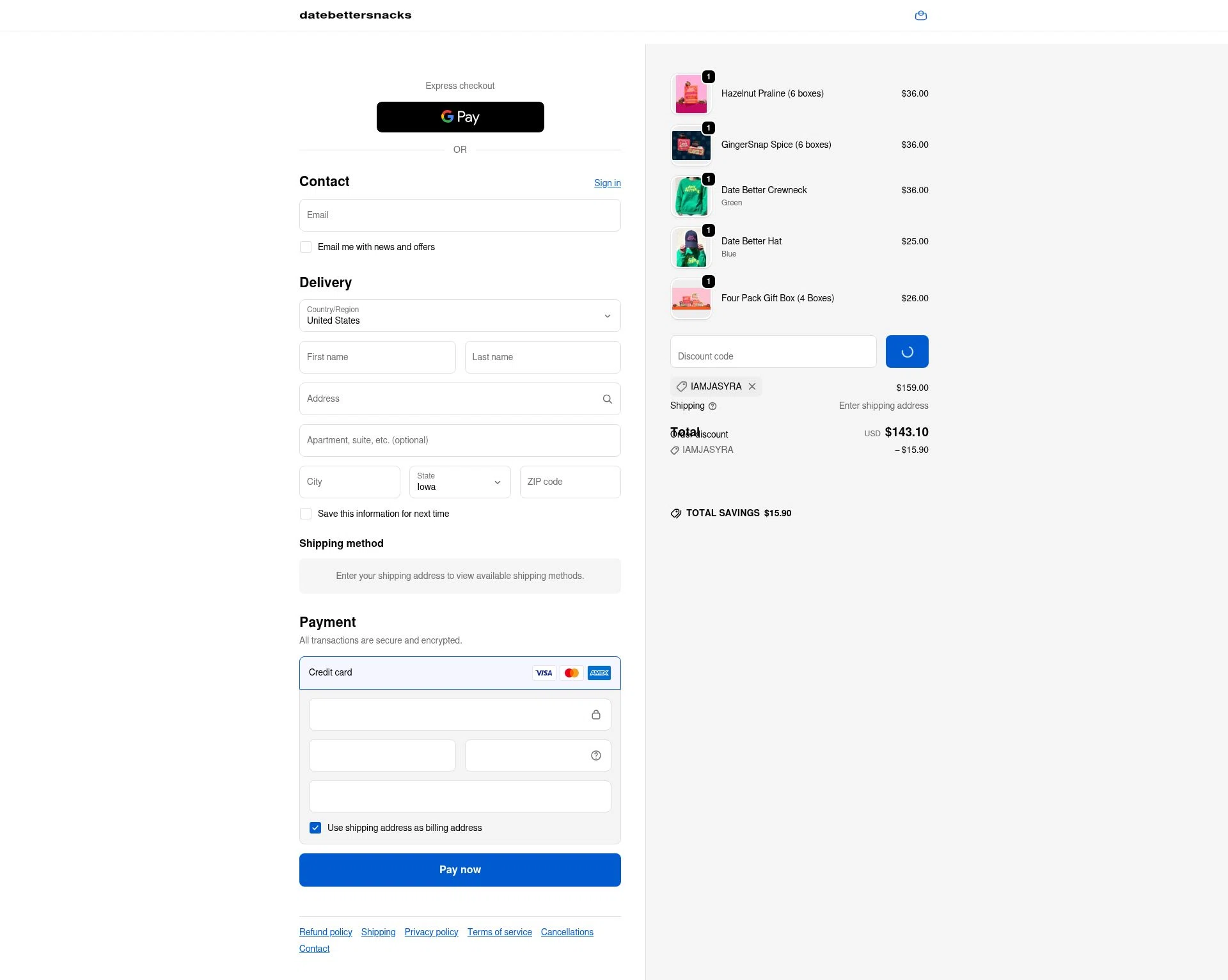 Date Better checkout page showing Date Better promo code box | Screenshot taken by SimplyCodes community member on Jan 4, 2026