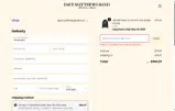 Dave Matthews Band coupon verification screenshot
