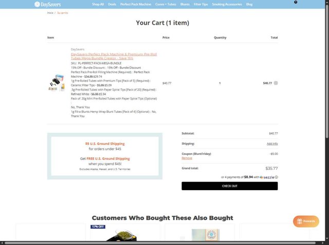 DaySavers checkout page showing DaySavers promo code box | Screenshot taken by SimplyCodes community member on Sep 4, 2025