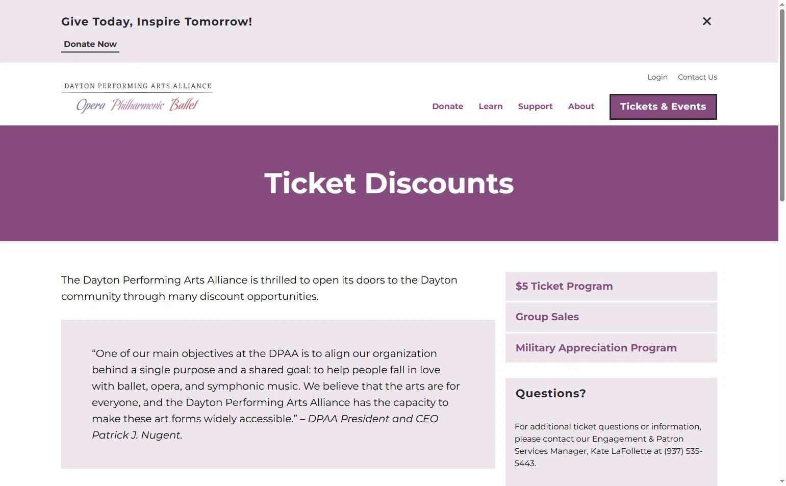 Dayton Performing Arts checkout page showing Dayton Performing Arts promo code box | Screenshot taken by SimplyCodes community member on May 30, 2025