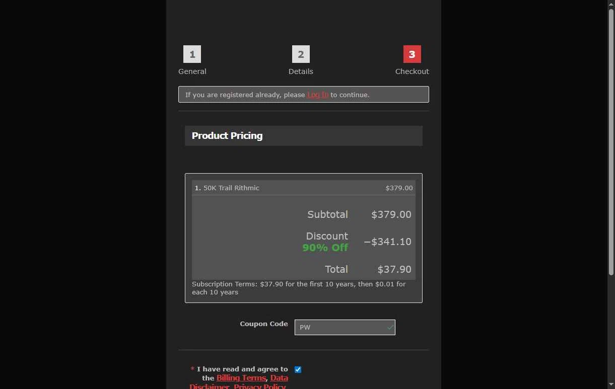 DayTraders.com checkout page showing DayTraders.com promo code box | Screenshot taken by SimplyCodes community member on Dec 29, 2025