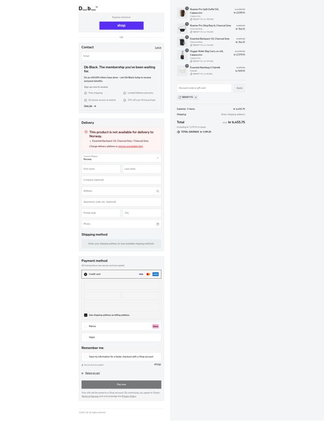Db journey checkout page showing Db journey promo code box | Screenshot taken by SimplyCodes community member on Sep 11, 2025