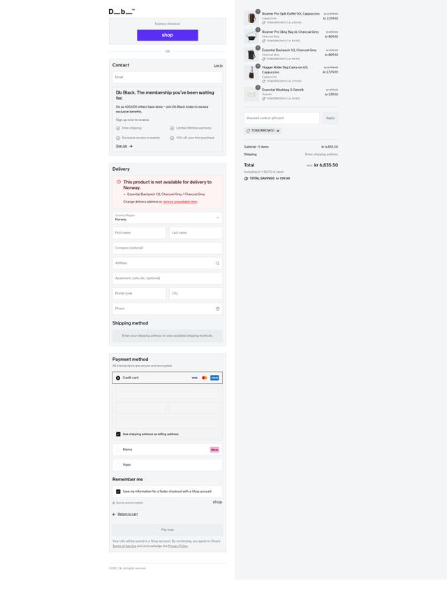 Db journey checkout page showing Db journey promo code box | Screenshot taken by SimplyCodes community member on Sep 11, 2025