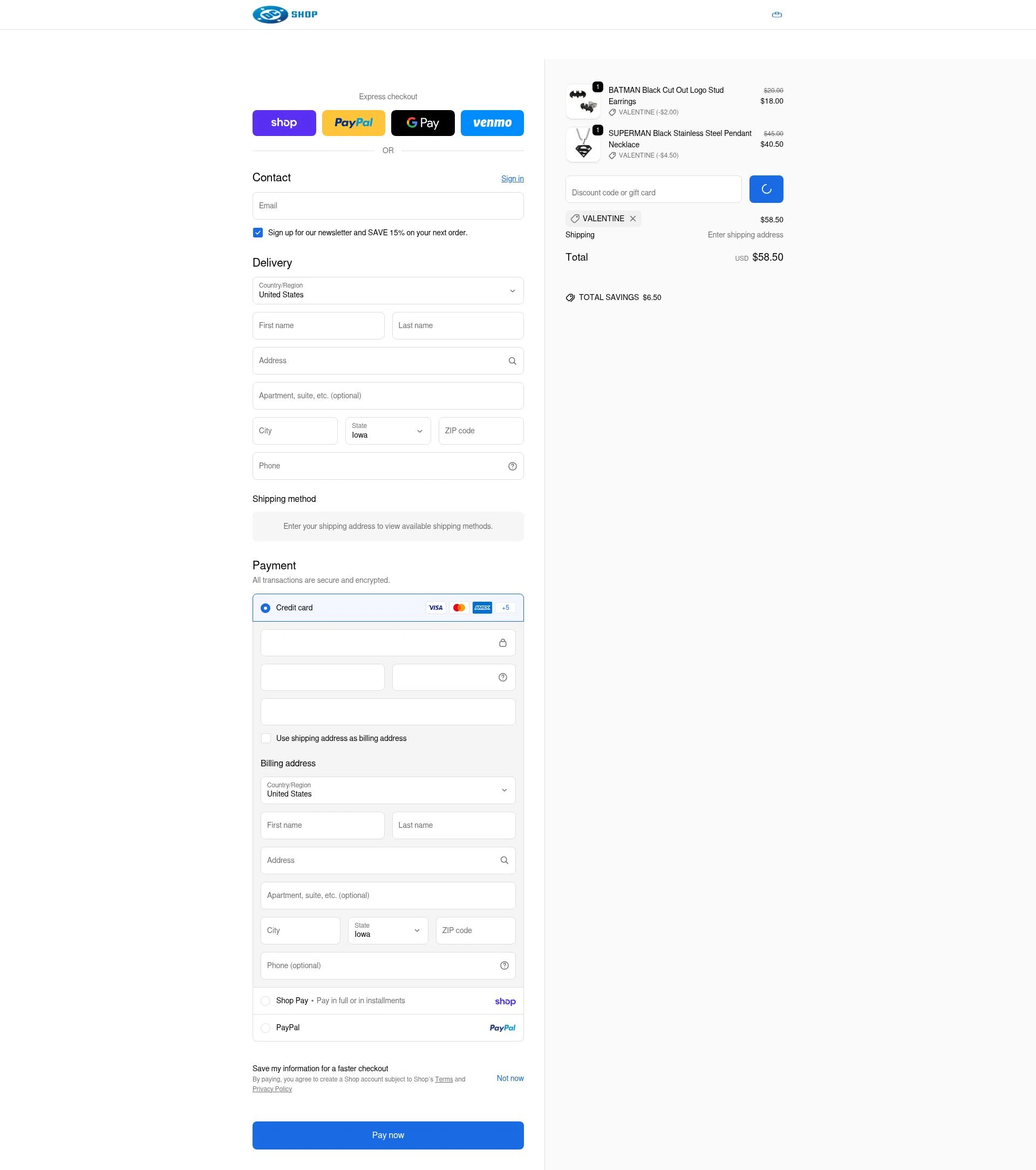 DC checkout page showing DC discount code box | Screenshot taken by SimplyCodes community member on Feb 15, 2026