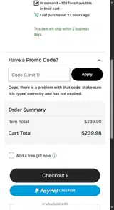 D.C. United coupon verification screenshot