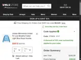 D.C. United coupon verification screenshot