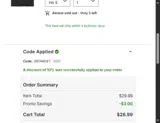 26TARGET coupon verification screenshot