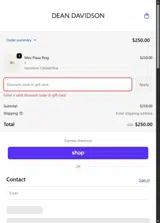 20EARRING coupon verification screenshot