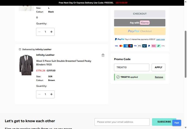Debenhams checkout page showing Debenhams discount code box | Screenshot taken by SimplyCodes community member on Aug 28, 2025