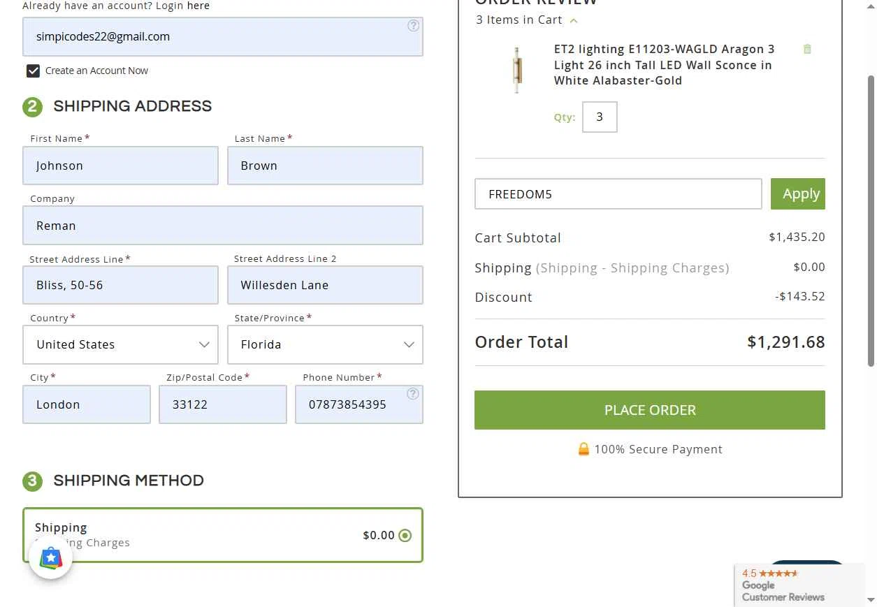DecorPrice checkout page showing DecorPrice promo code box | Screenshot taken by SimplyCodes community member on Jul 4, 2025