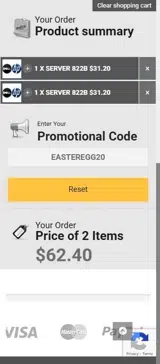 EASTEREGG20 coupon verification screenshot