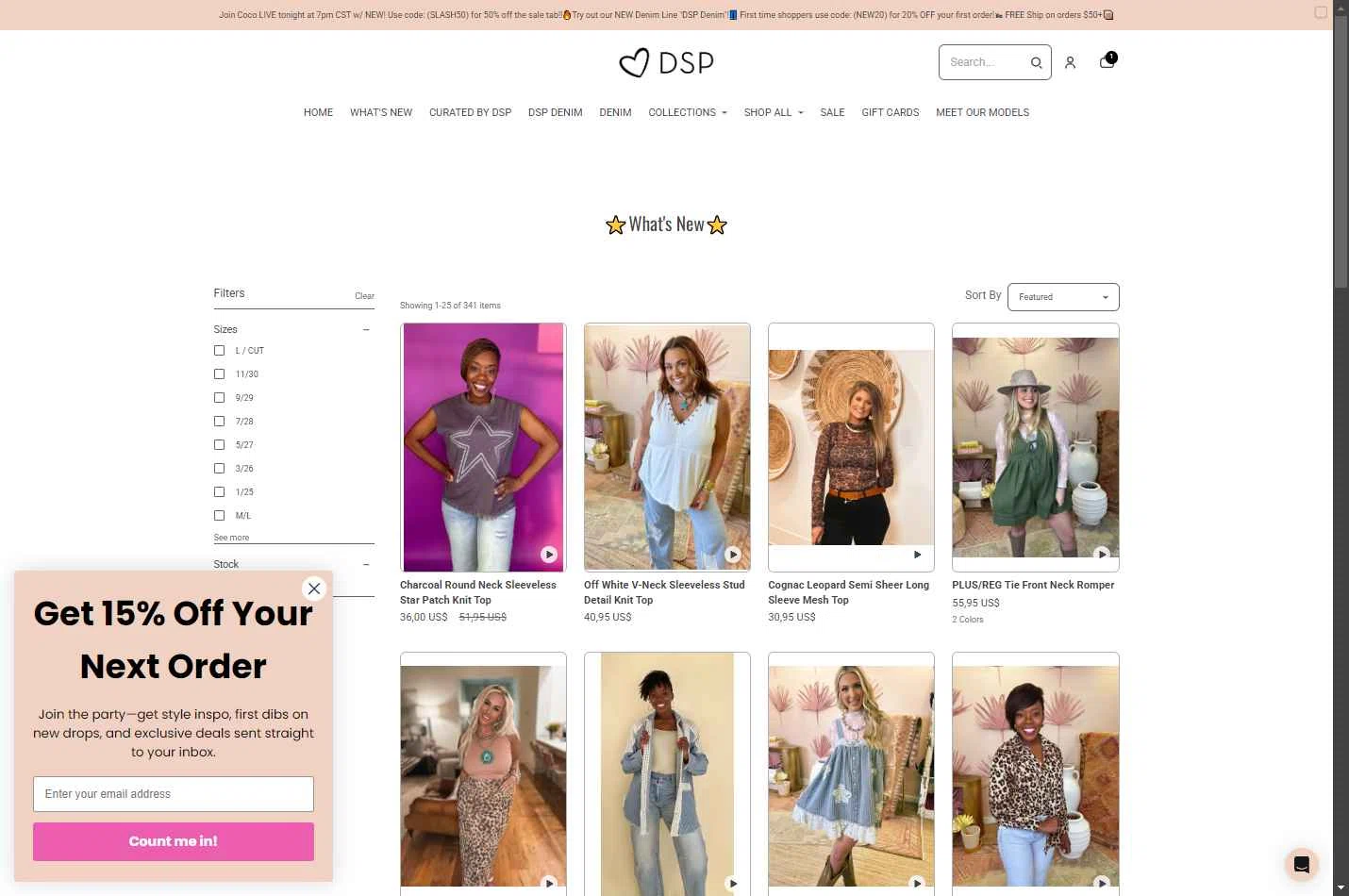 Deep South Pout checkout page showing Deep South Pout coupon code box | Screenshot taken by SimplyCodes community member on Sep 1, 2025