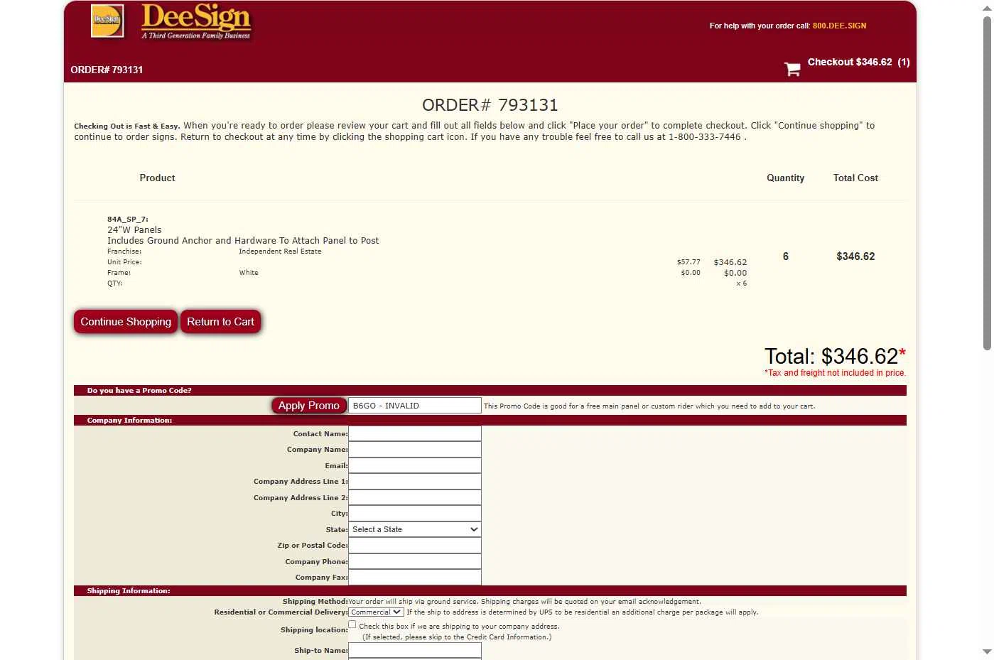 Dee Sign checkout page showing Dee Sign promo code box | Screenshot taken by SimplyCodes community member on Jan 16, 2026