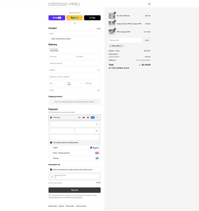 Deesse Pro checkout page showing Deesse Pro promo code box | Screenshot taken by SimplyCodes community member on Aug 6, 2025
