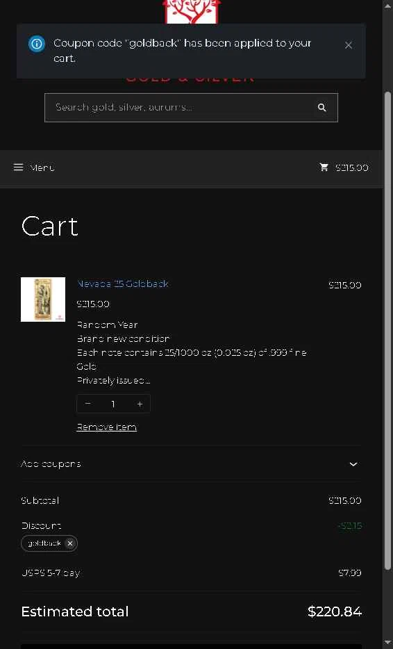 Defythegrid.com checkout page showing Defythegrid.com coupon code box | Screenshot taken by SimplyCodes community member on Dec 24, 2025