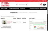 D'Elia Auctions coupon verification screenshot