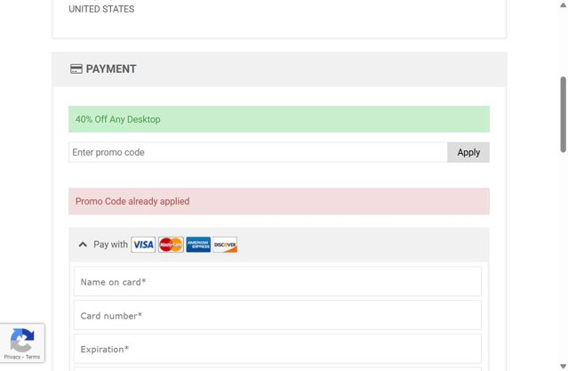 Dell Refurbished checkout page showing Dell Refurbished promo code box | Screenshot taken by SimplyCodes community member on Aug 29, 2025
