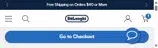 De'Longhi coupon verification screenshot