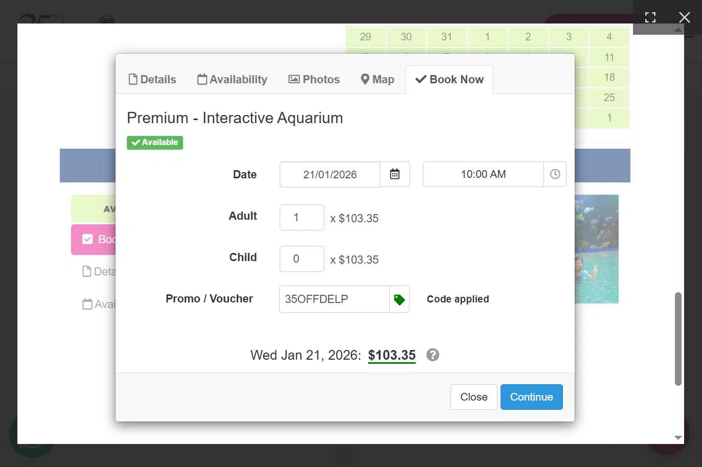 Delphinus checkout page showing Delphinus promo code box | Screenshot taken by SimplyCodes community member on Dec 16, 2025