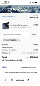 FUELPR9QQ8GM coupon verification screenshot