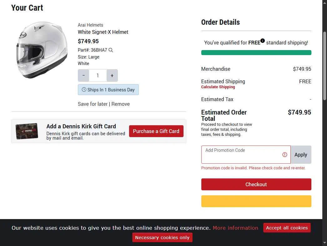arai helmet coupon code Corsair-X Dani Samurai 3 Large duct center brace Arai Contour-X Helmet - Jolly