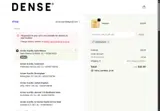 DENSE4EVER coupon verification screenshot