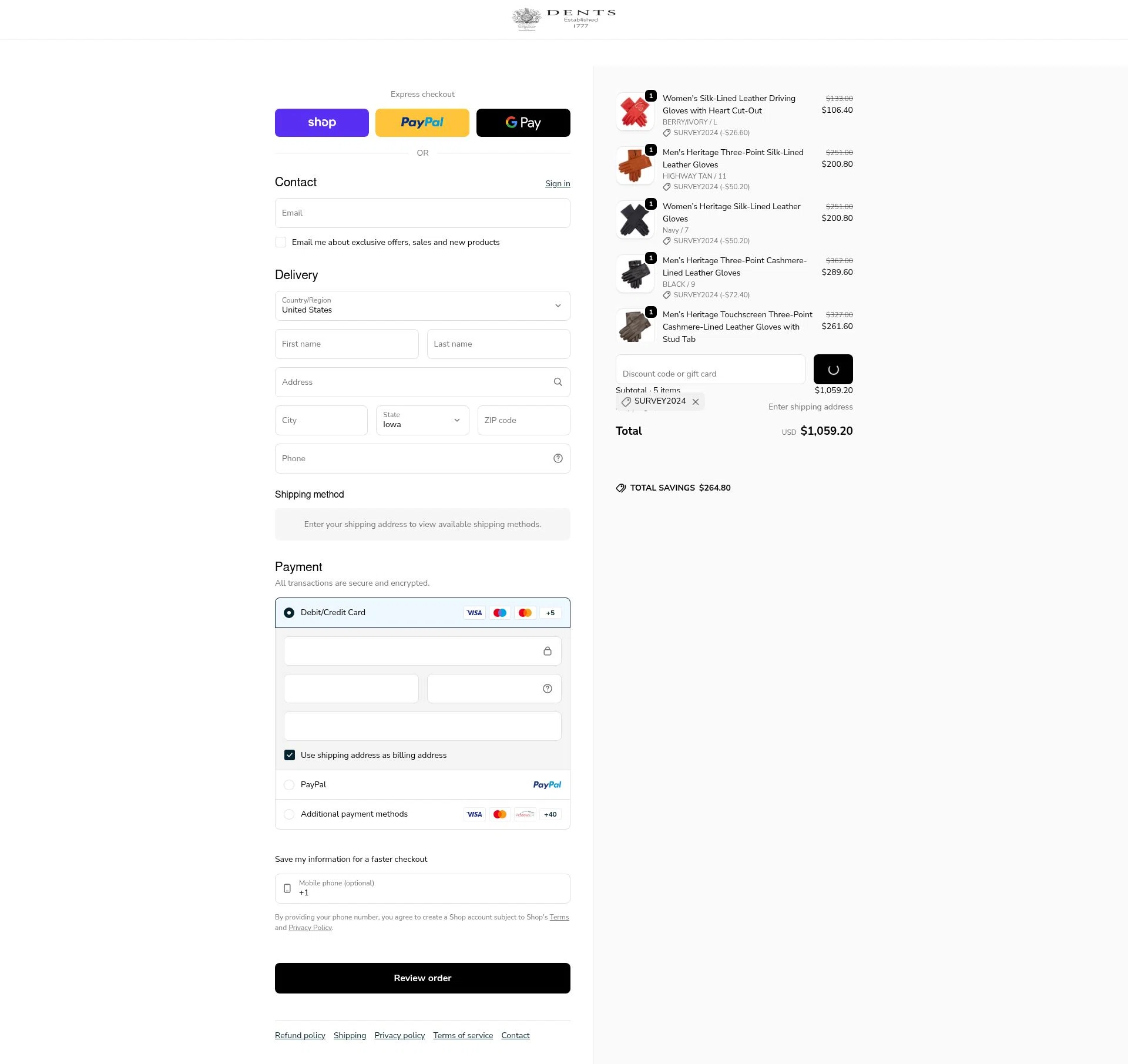 DENTS US checkout page showing DENTS US promo code box | Screenshot taken by SimplyCodes community member on Feb 17, 2026