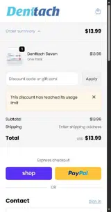 3XV8KPT7 coupon verification screenshot