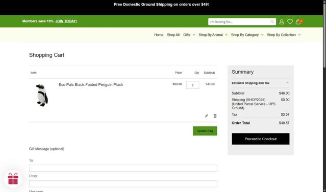 Denver Zoo checkout page showing Denver Zoo promo code box | Screenshot taken by SimplyCodes community member on Aug 24, 2025