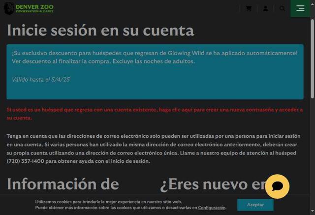 Denver Zoo checkout page showing Denver Zoo promo code box | Screenshot taken by SimplyCodes community member on Apr 27, 2025