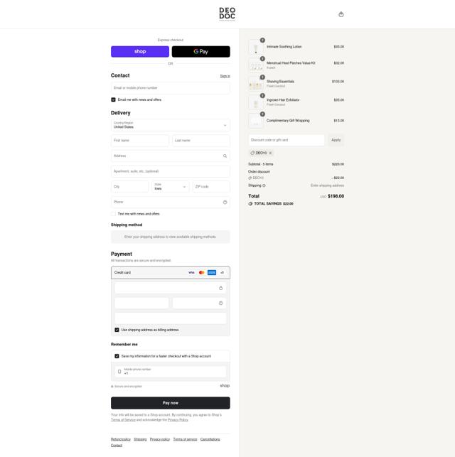 DeoDoc checkout page showing DeoDoc coupon code box | Screenshot taken by SimplyCodes community member on Sep 11, 2025